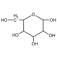 葡萄糖,一水結構式