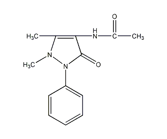 4-乙酰胺基安提比林結(jié)構式